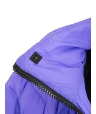 CANADIAN EUGENIE Piumino satin corto con cappuccio purple opulence - Piumini Donna - 4