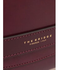 THE BRIDGE LUCREZIA Pochette con polsierina in pelle grape abb. oro - Borse Donna - 3