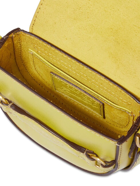 BETTINA Borsa mini in pelle a tracolla lime with gold - Borse Donna