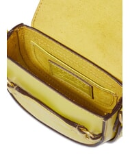 THE BRIDGE BETTINA Borsa mini in pelle a tracolla lime with gold - Borse Donna - 4
