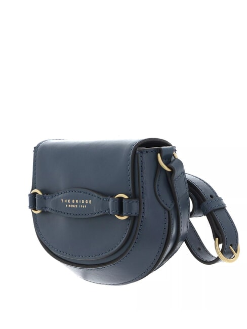 BETTINA Borsa mini in pelle a tracolla ceruleo abb.oro - Borse Donna