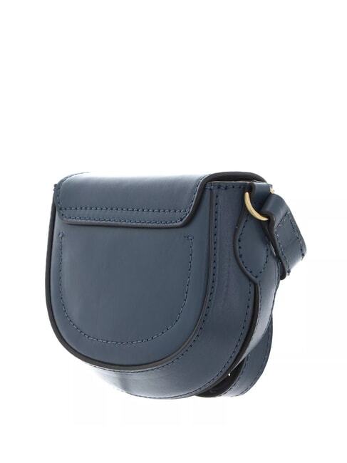 BETTINA Borsa mini in pelle a tracolla ceruleo abb.oro - Borse Donna