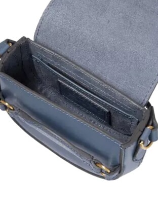 BETTINA Borsa mini in pelle a tracolla ceruleo abb.oro - Borse Donna