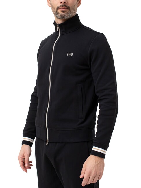 HERITAGE Felpa full zip nero - Felpe Uomo