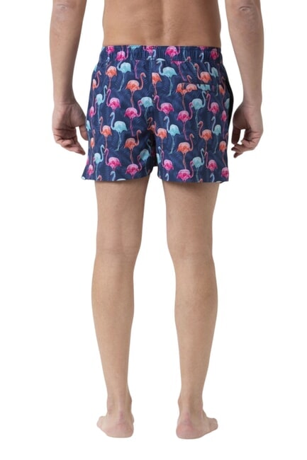 BIG PRINT Costume uomo da mare navy blue/azzurro - Costumi da bagno Uomo