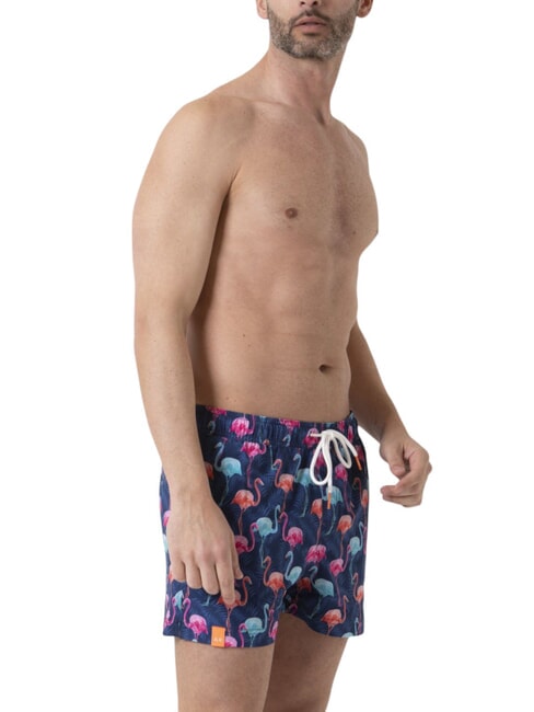 BIG PRINT Costume uomo da mare navy blue/azzurro - Costumi da bagno Uomo