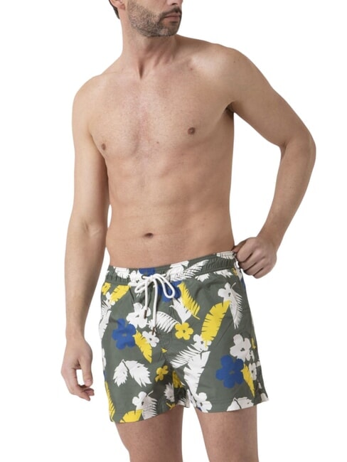 CLASSIC PRINT Costume uomo da mare militare / giallo - Costumi da bagno Uomo