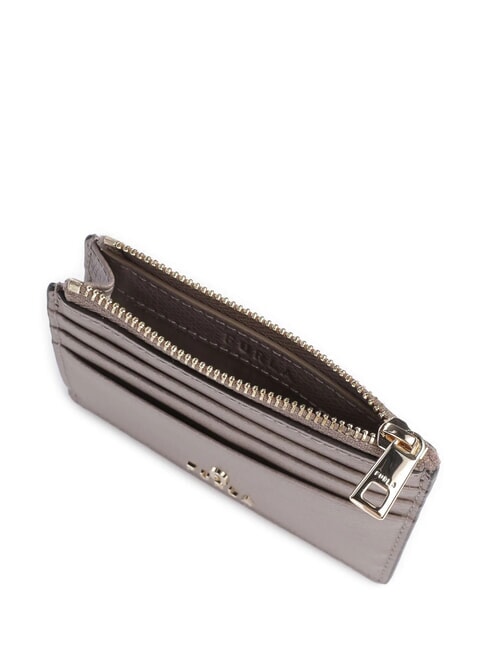 CAMELIA Portacard / Portamonete in pelle stucco gray - Portafogli Donna