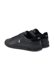 RALPH LAUREN HERITAGE COURT II  Sneakers in pelle black/soft grey pp - Scarpe Unisex - 4