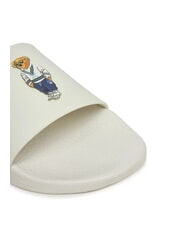 RALPH LAUREN POLO SLIDE Ciabatte heritage bear - deckwash white - Scarpe Unisex - 3