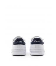 RALPH LAUREN HERITAGE COURT II NAPPA Sneakers da uomo in pelle white/newport navy pp - Scarpe Uomo - 3