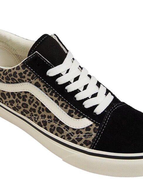 OLD SKOOL COLOR THEORY Sneakers in tela black/leopard - Scarpe Unisex
