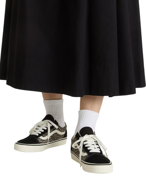 OLD SKOOL COLOR THEORY Sneakers in tela black/leopard - Scarpe Unisex