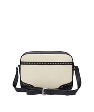 RALPH LAUREN MARCY Borsa camera case in paglia con tasca light natural/black - Borse Donna - 3