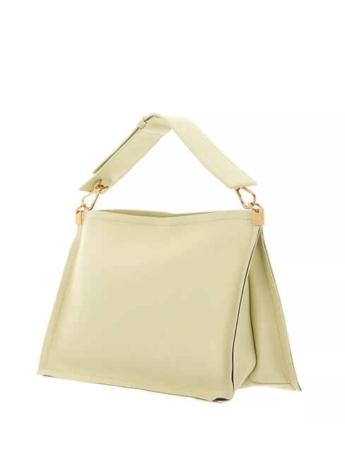 SNIP Borsa a spalla in pelle martellata lime was/pow.pi - Borse Donna