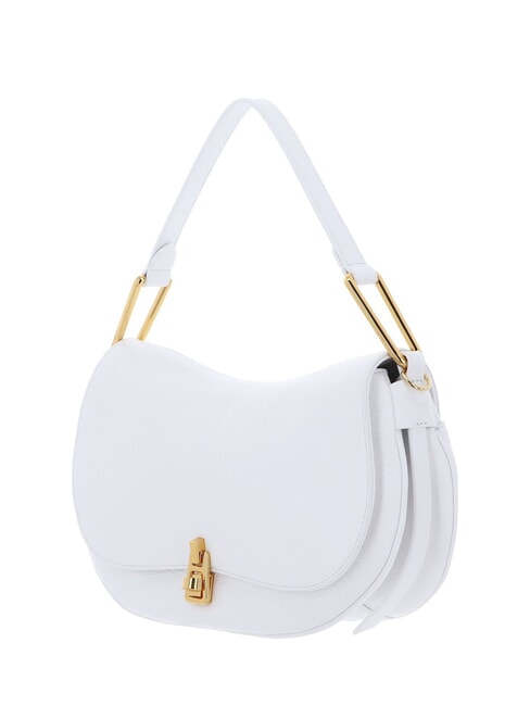 MAGIE SOFT Borsa a spalla in pelle con tracolla brillant white - Borse Donna