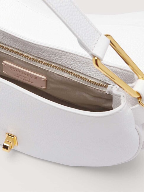 MAGIE SOFT Borsa a spalla in pelle con tracolla brillant white - Borse Donna