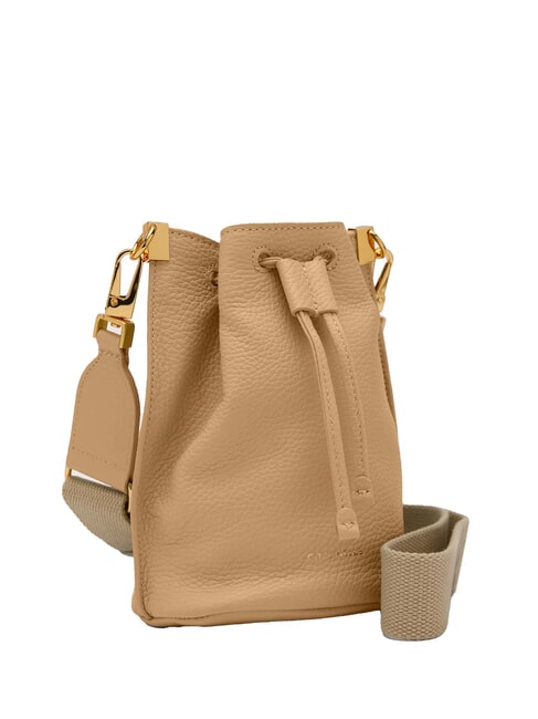 HYLE Mini Secchiello a tracolla, in pelle fresh beige - Borse Donna