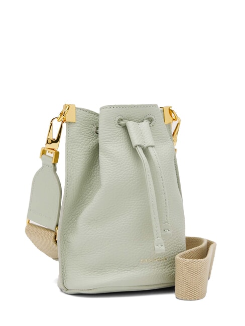 HYLE Mini Secchiello a tracolla, in pelle celadon green - Borse Donna