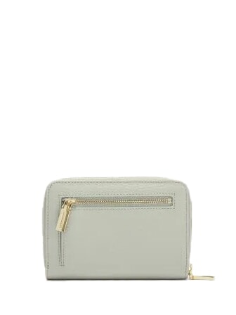 METALLIC SOFT metallic soft portafoglio pelle martellata Zip Around Wallet celadon green - Portafogli Donna