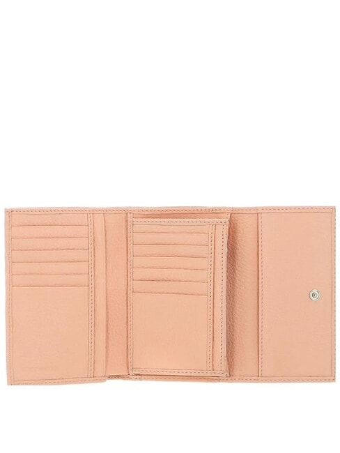 METALLIC SOFT Portafoglio bifold pelle martellata sunrise - Portafogli Donna
