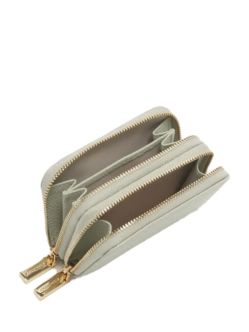 METALLIC SOFT  Portafoglio zip around piccolo celadon green - Portafogli Donna