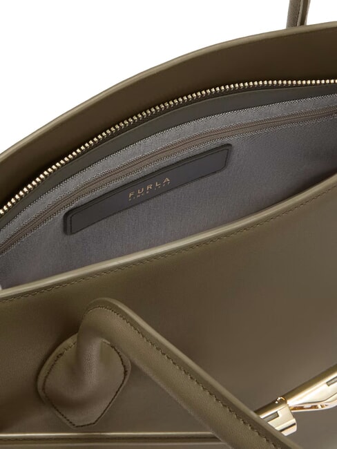 GOCCIA Borsa a spalla in pelle sage - Borse Donna