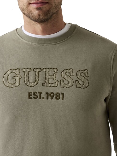 BEAU  Felpa girocollo mossy green - Felpe Uomo