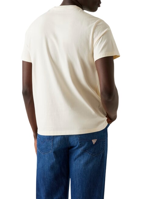 BOX LOGO T-shirt con logo ricamato pearl white - T-shirt Uomo