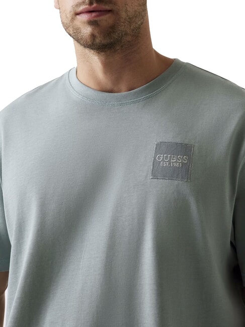PATCH AT CHEST  T-Shirt in cotone full grey - T-shirt Uomo