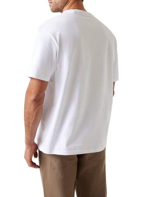 PATCH AT CHEST  T-Shirt in cotone purwhite - T-shirt Uomo
