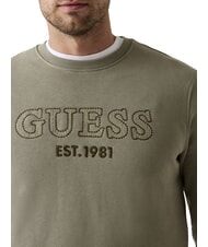 GUESS BEAU  Felpa girocollo mossy green - Felpe Uomo - 3