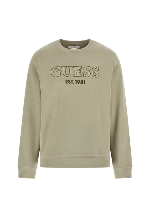 BEAU  Felpa girocollo mossy green - Felpe Uomo