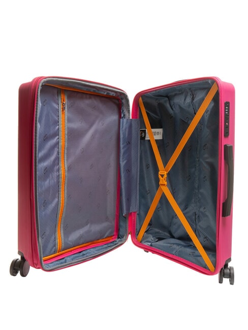 AIR FLOW Set 3 trolley: cabin, medio e grande espandibili peach red - Set Trolley