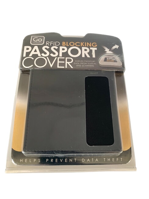 GO  Porta Passaporto in pelle nero - Accessori Viaggio