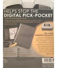 GO TRAVEL GO  Porta Passaporto in pelle nero - Accessori Viaggio - 4