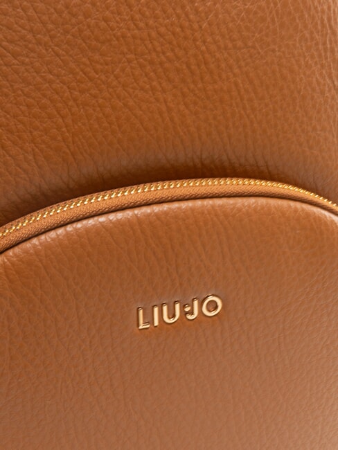 MANHATTAN Zaino medio tondo con tasca ginger bread - Borse Donna