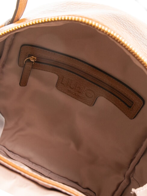 MANHATTAN Zaino medio tondo con tasca ginger bread - Borse Donna