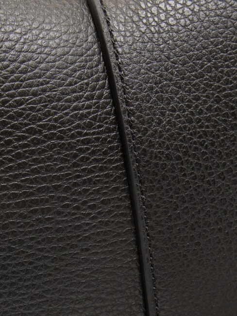 HELENA ROUND Borsa in pelle con doppia tracolla Nero - Borse Donna