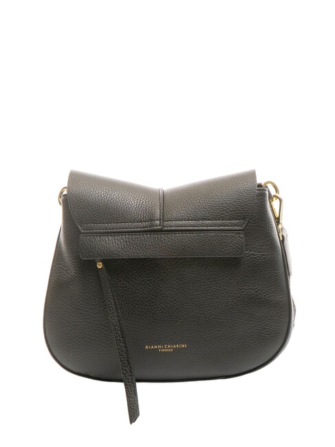 HELENA ROUND Borsa in pelle con doppia tracolla Nero - Borse Donna