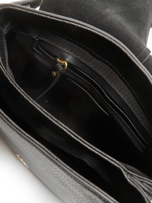 HELENA ROUND Borsa in pelle con doppia tracolla Nero - Borse Donna