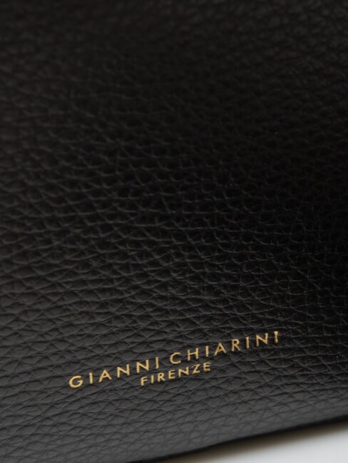 NINA Borsa camera case in pelle con tracolla in tessuto Nero - Borse Donna