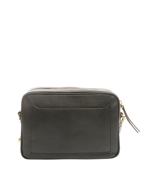 NINA Borsa camera case in pelle con tracolla in tessuto Nero - Borse Donna