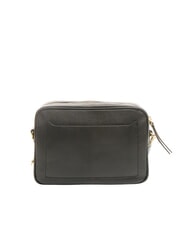 GIANNI CHIARINI NINA Borsa camera case in pelle con tracolla in tessuto Nero - Borse Donna - 4