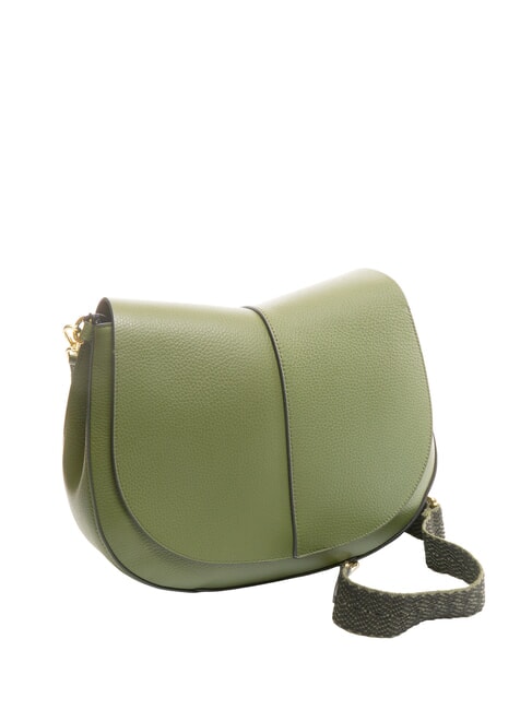 HELENA ROUND Borsa piccola in pelle a tracolla deep fir - Borse Donna