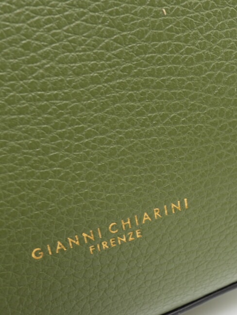 HELENA ROUND Borsa piccola in pelle a tracolla deep fir - Borse Donna