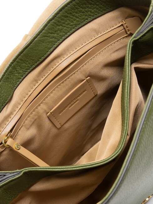 HELENA ROUND Borsa piccola in pelle a tracolla deep fir - Borse Donna