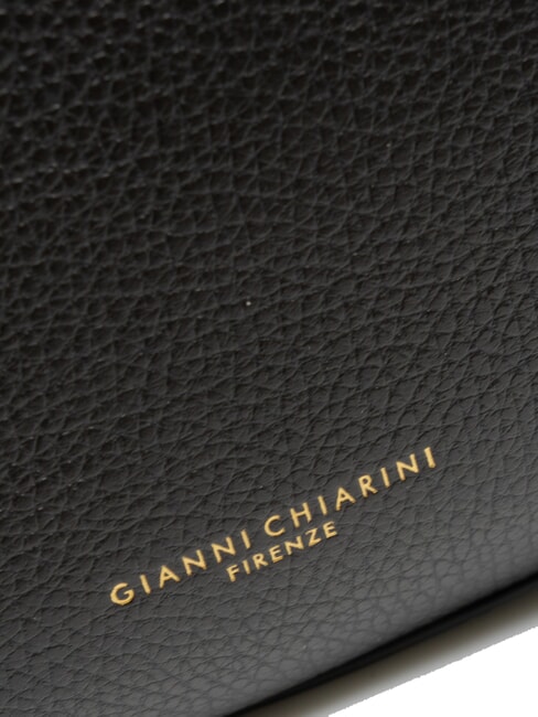 HELENA ROUND Borsa piccola in pelle a tracolla Nero - Borse Donna