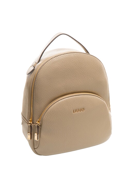 MANHATTAN Zaino medio tondo con tasca desert taupe - Borse Donna