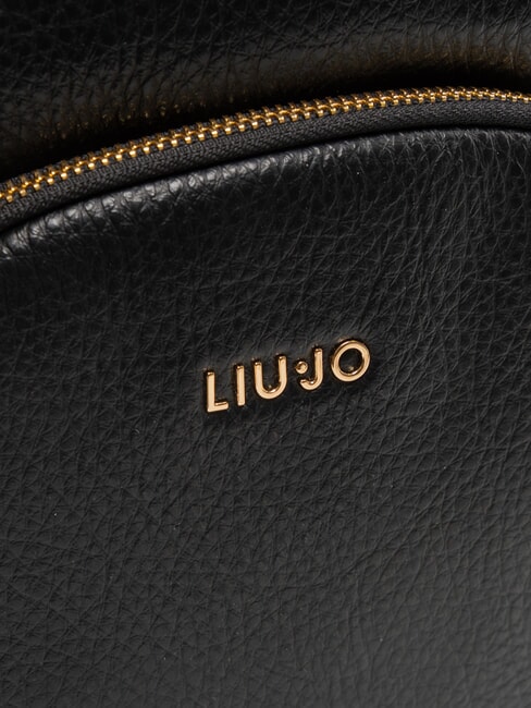 MANHATTAN Zaino medio tondo con tasca NERO - Borse Donna